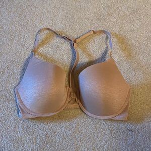 Victoria’s Secret Racerback Semi Demi Nude t-shirt bra